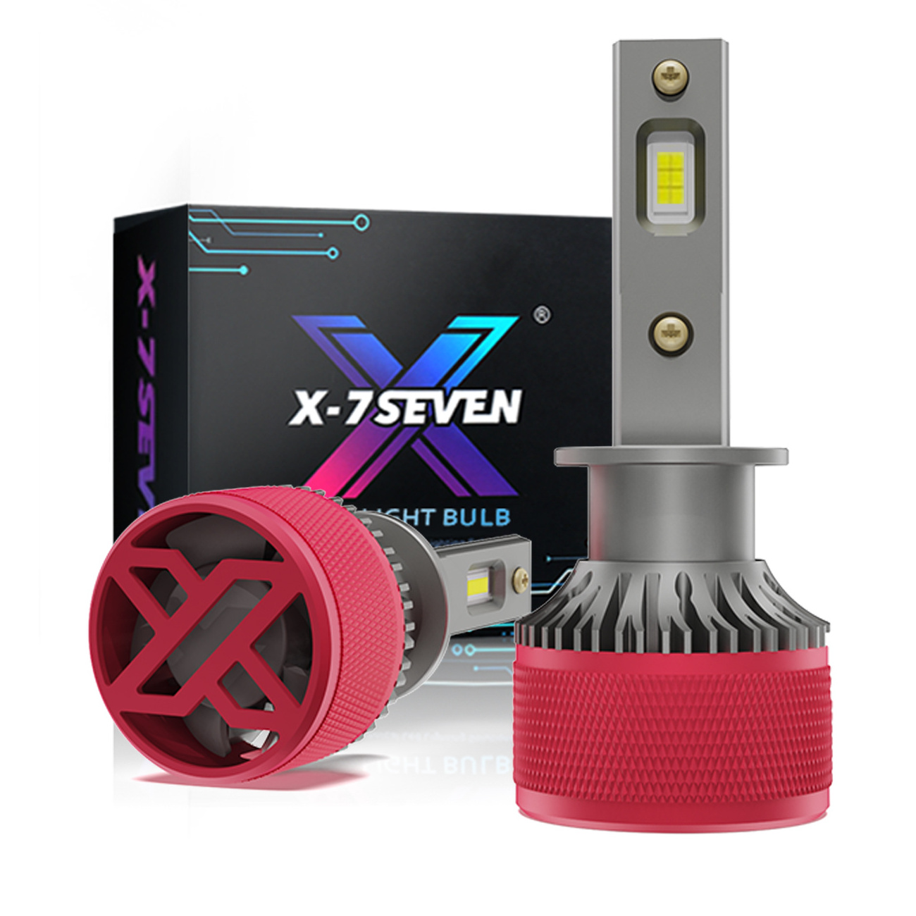 X-7SEVEN Aurora Pro 110W 26000LM 6500K motorcycle led headlights car headlight H1 H4 H7 H11 car led headlight bulb