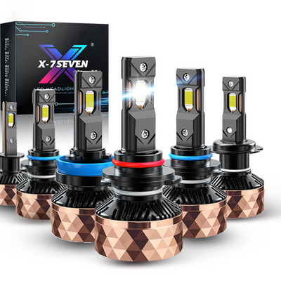 X-7SEVEN Apollo Rose Auto Headlamp Bulb 220W 50000LM 12V Faros 9005 9006 Automotive Lamp Kit Canbus Luces H11 Car Light System