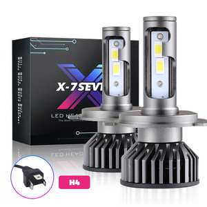 X-7SEVEN High power F2 9005 CSP chips car light 75w led bulb H1 H4 H7 H11 6500K LED headlights for all cars