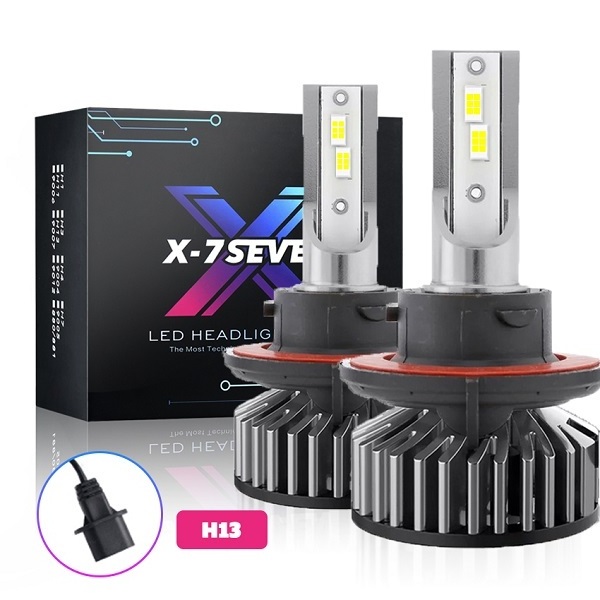 X-7SEVEN High power F2 9005 CSP chips car light 75w led bulb H1 H4 H7 H11 6500K LED headlights for all cars