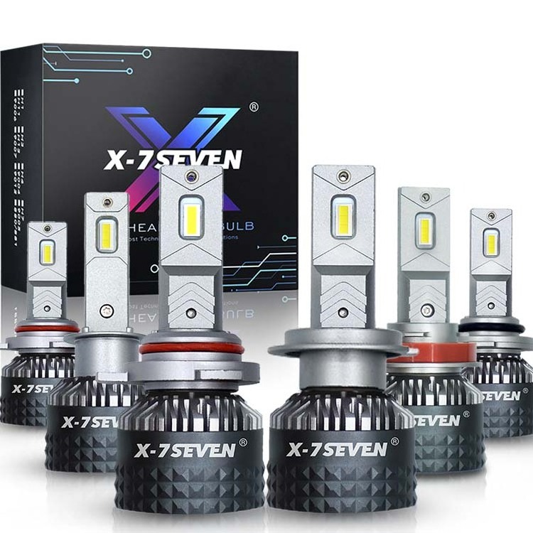 X-7SEVEN Big Power X-ZEUS Led H7 super bright 12V 24V 30000lm CSP chip fog light Motorcycle light Car LED Headlight Bulb