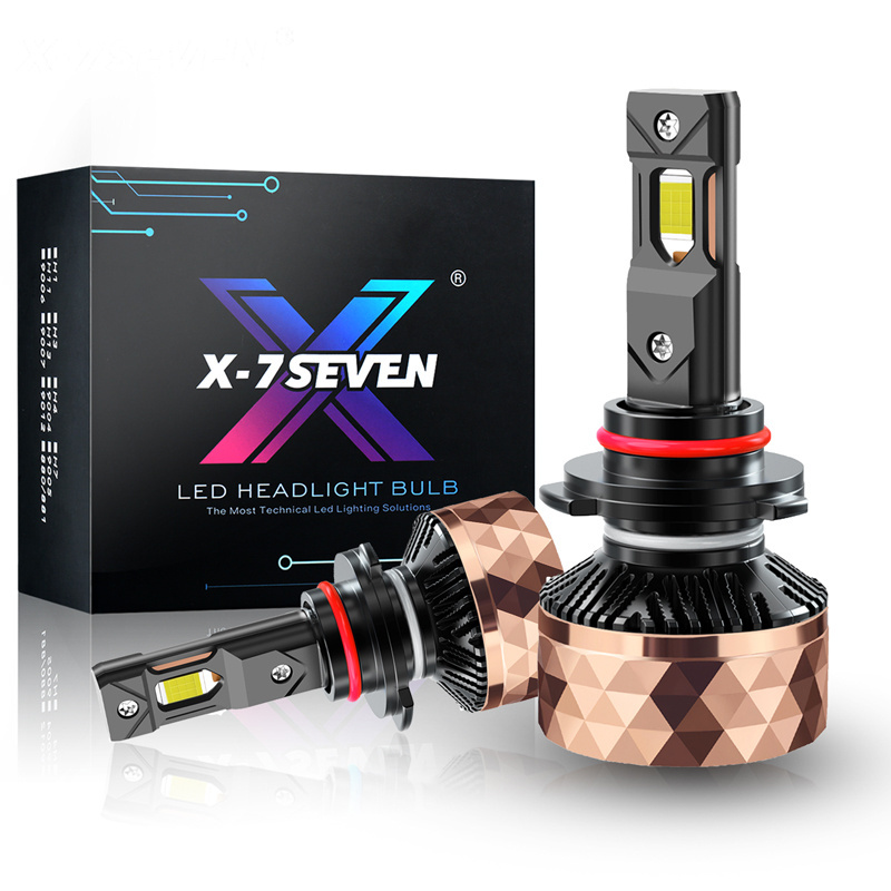 X-7SEVEN Auto Headlamp Bulb Apollo Rose 12V Faros 9005 9006 Automotive Lamp Kit Canbus Luces H11 Car Light System Focos Luz H4