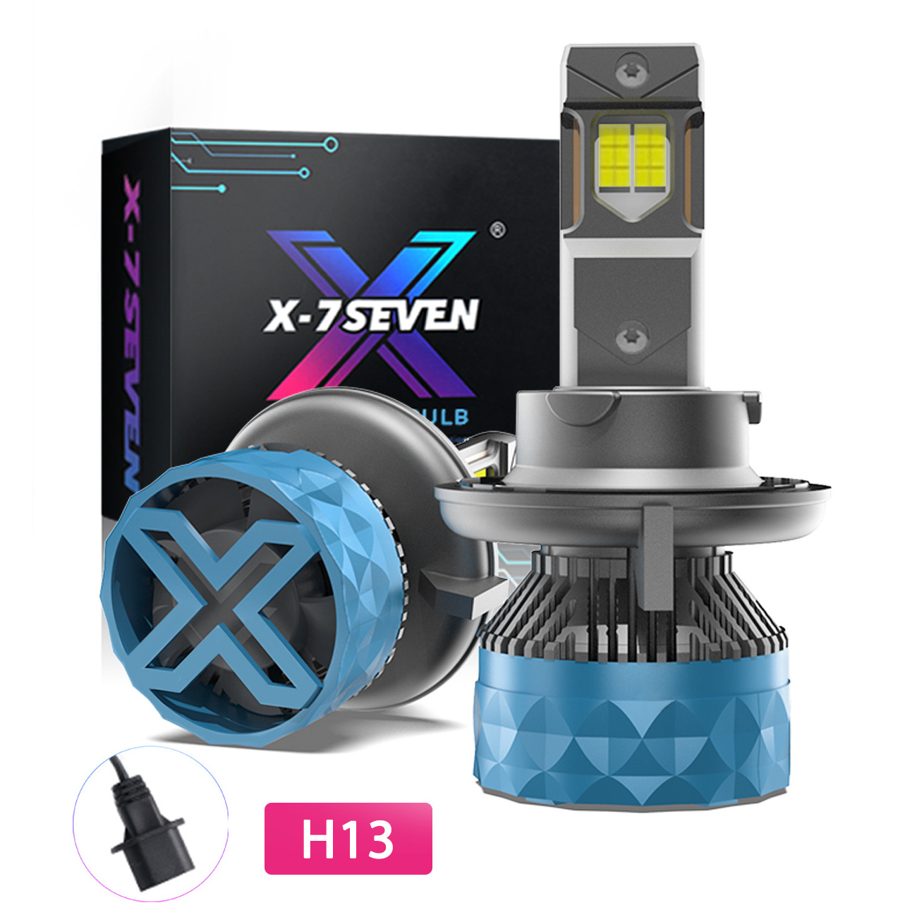 X-7SEVEN High Power Apollo Plus 190W 38000LM Canbus Car Headlight H4 H7 12V Auto Led Light Bulb H11 Front Car Headlight 9005