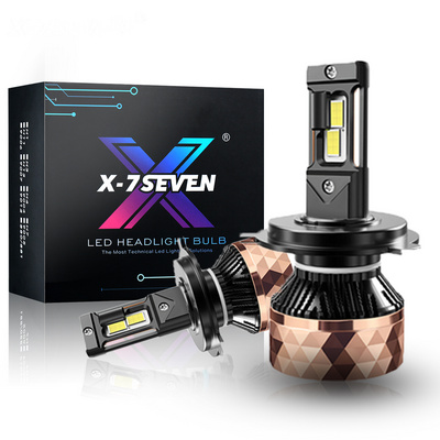 X-7SEVEN Apollo Rose Super Bright Real 220W 50000LM Auto Led Headlight Bulb with Canbus H4 H7 H11 12V Car Led Headlight