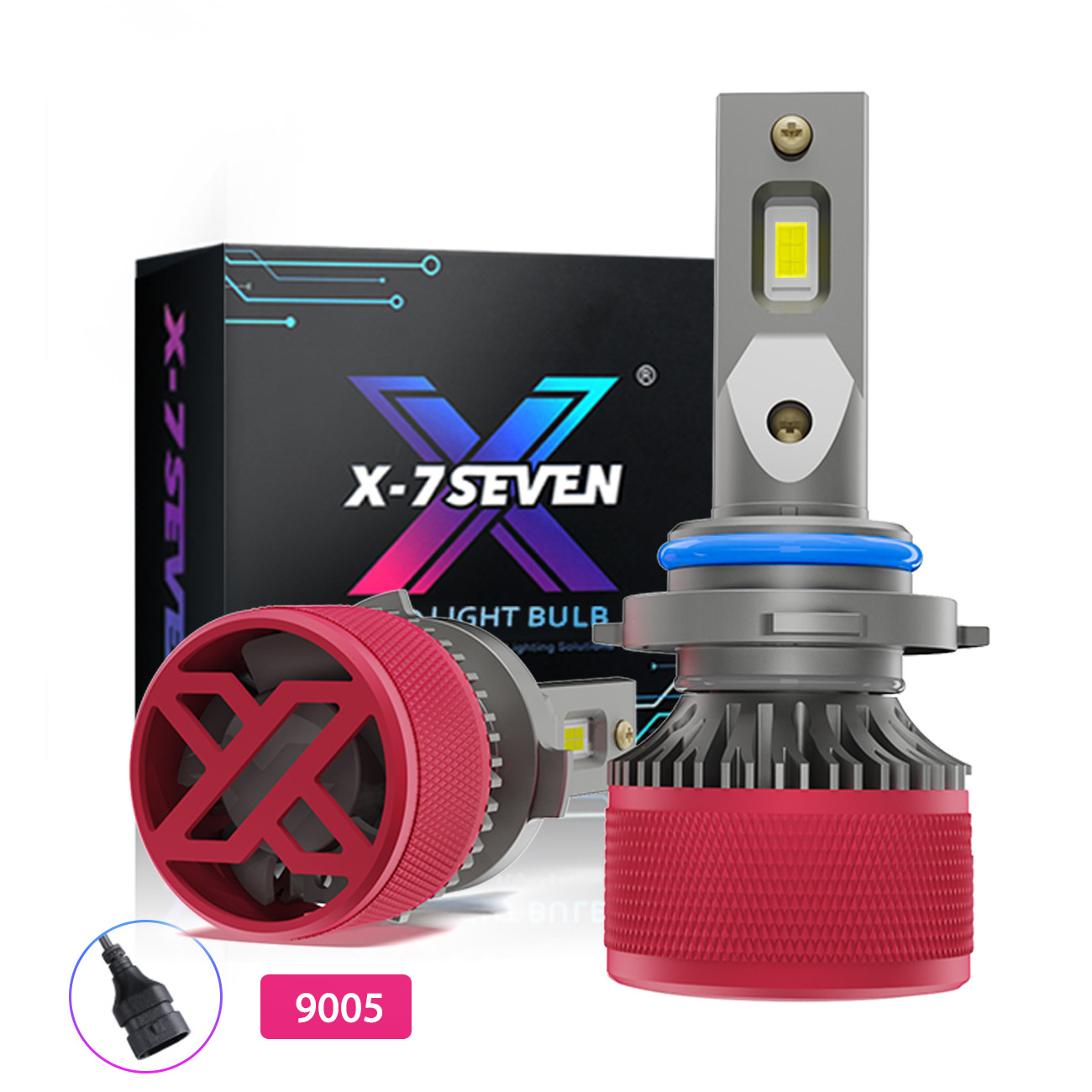 X-7SEVEN LED Headlight Bulb Aurora Pro 110W 26000LM 6500K H1 H3 H4 H7 H13 9005 9006 9012 9004 9007 Auto Lighting Systems