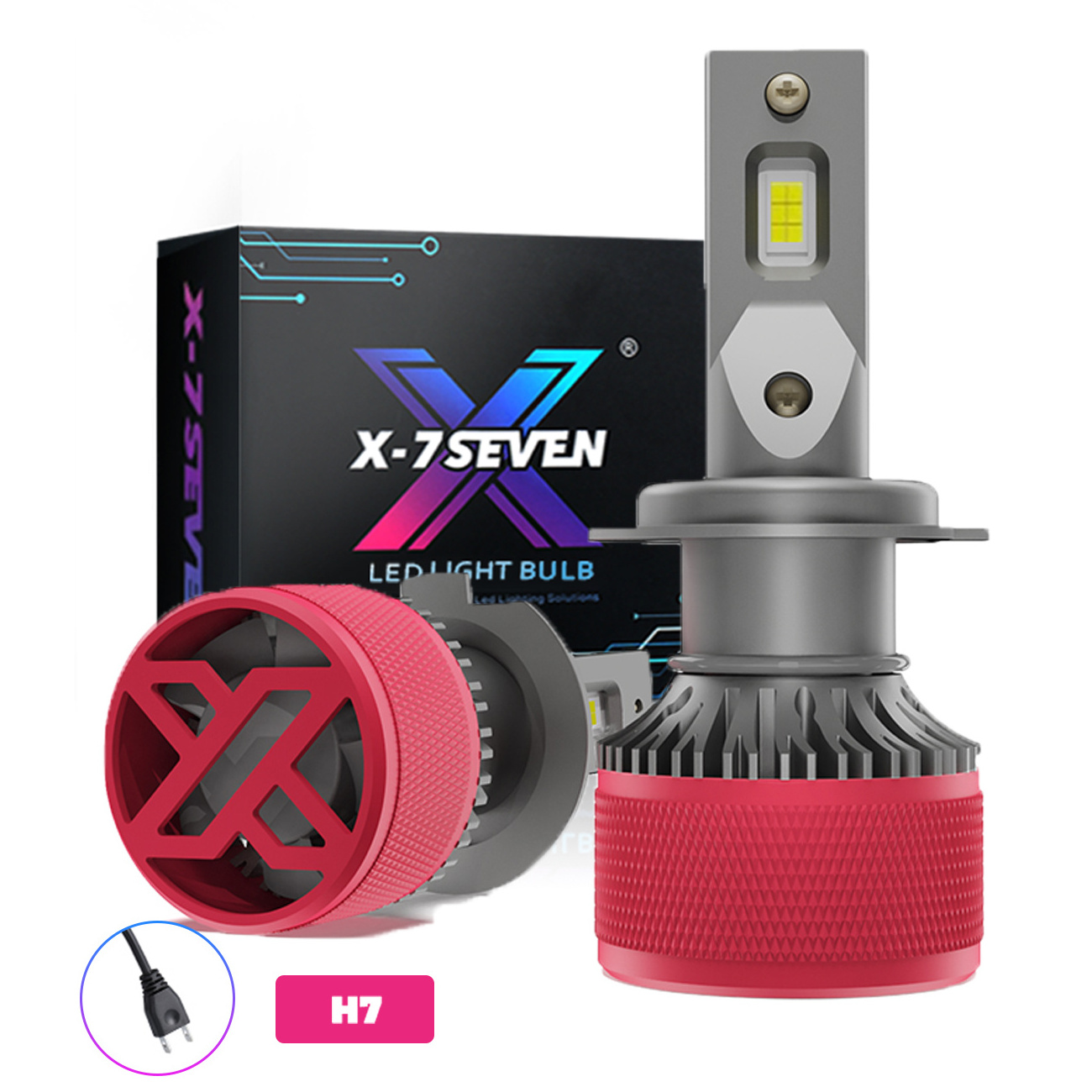 X-7SEVEN LED Headlight Bulb Aurora Pro 110W 26000LM 6500K H1 H3 H4 H7 H13 9005 9006 9012 9004 9007 Auto Lighting Systems