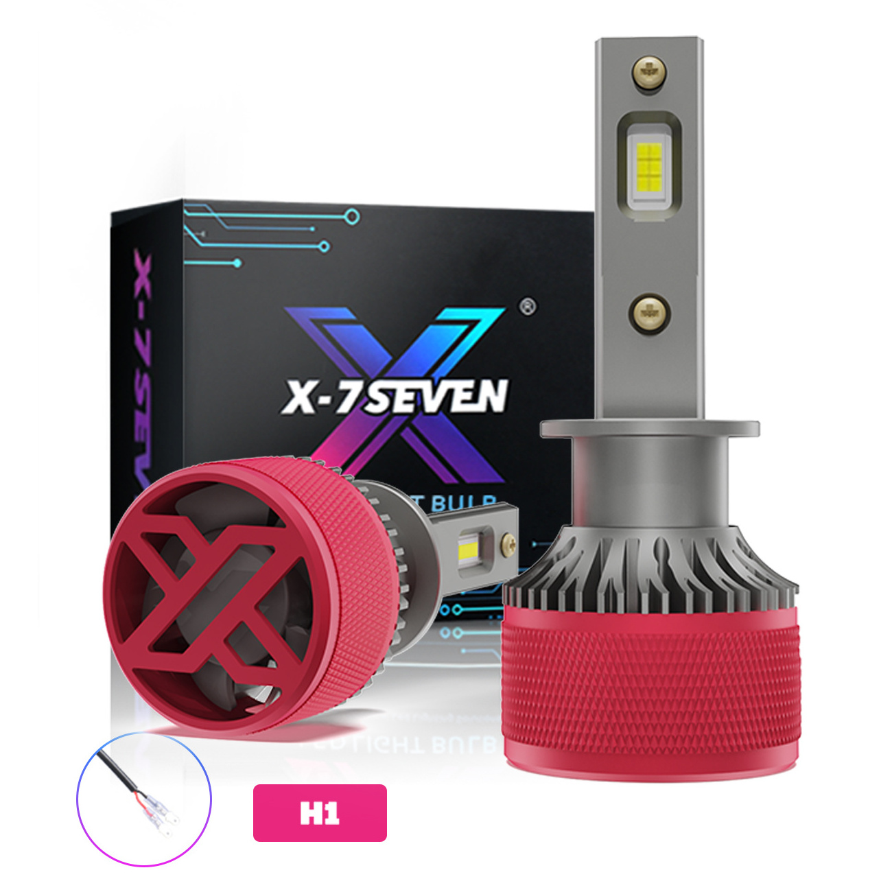 X-7SEVEN LED Headlight Bulb Aurora Pro 110W 26000LM 6500K H1 H3 H4 H7 H13 9005 9006 9012 9004 9007 Auto Lighting Systems