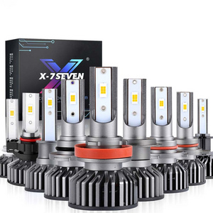 X-7SEVEN brand F2 led conversion kits yellow 75w 7500lm car light bulbs H4 H7 H11 9006 9005 LED Headlight Bulbs Factory Price