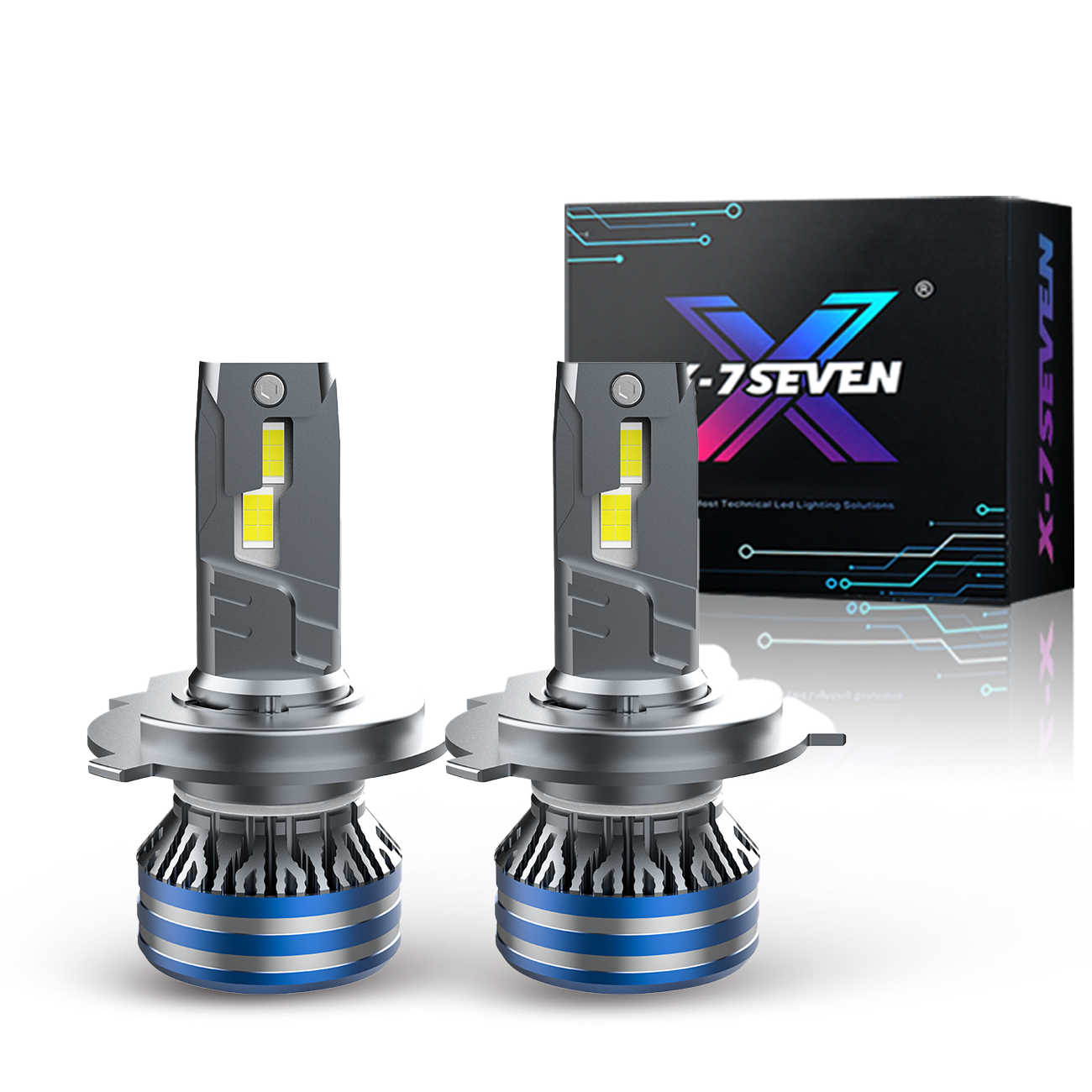 X-7SEVEN Auto Lighting System 150W 6500K Yuniverse H1 H3 H4 H7 H11 Car Accessories 28000LM 9004 9007 Led Headlight Bulb