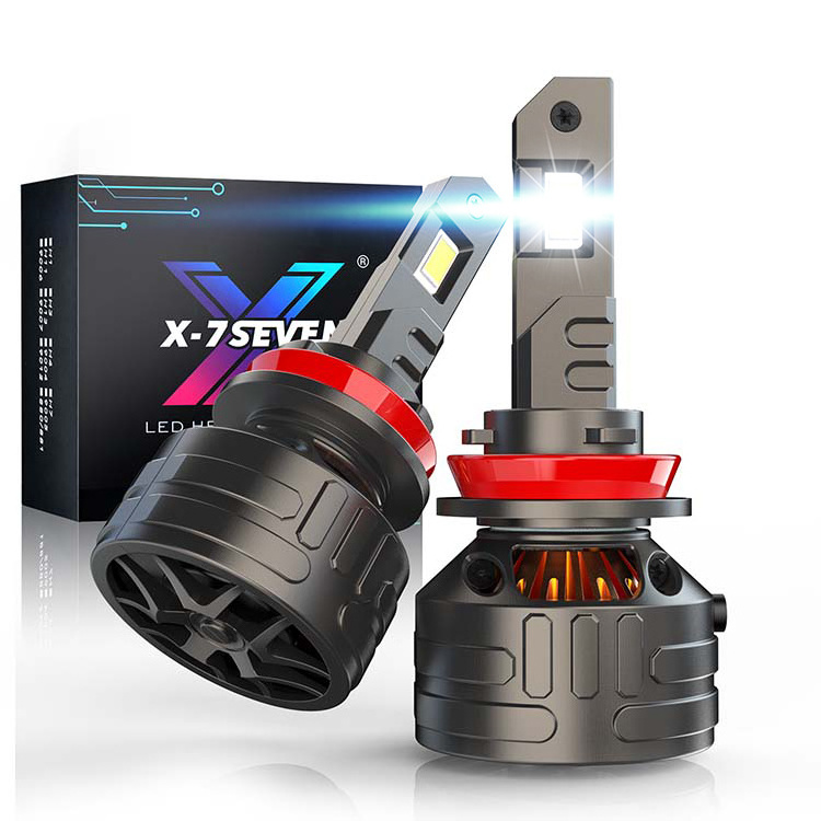 X-7SEVEN New Design Kronos H1 Car Headlight Bulb 160W H3 H8 H9 H11 HB3 9005 HB4 9006 Car Light Bulbs Led 6500K Cool White