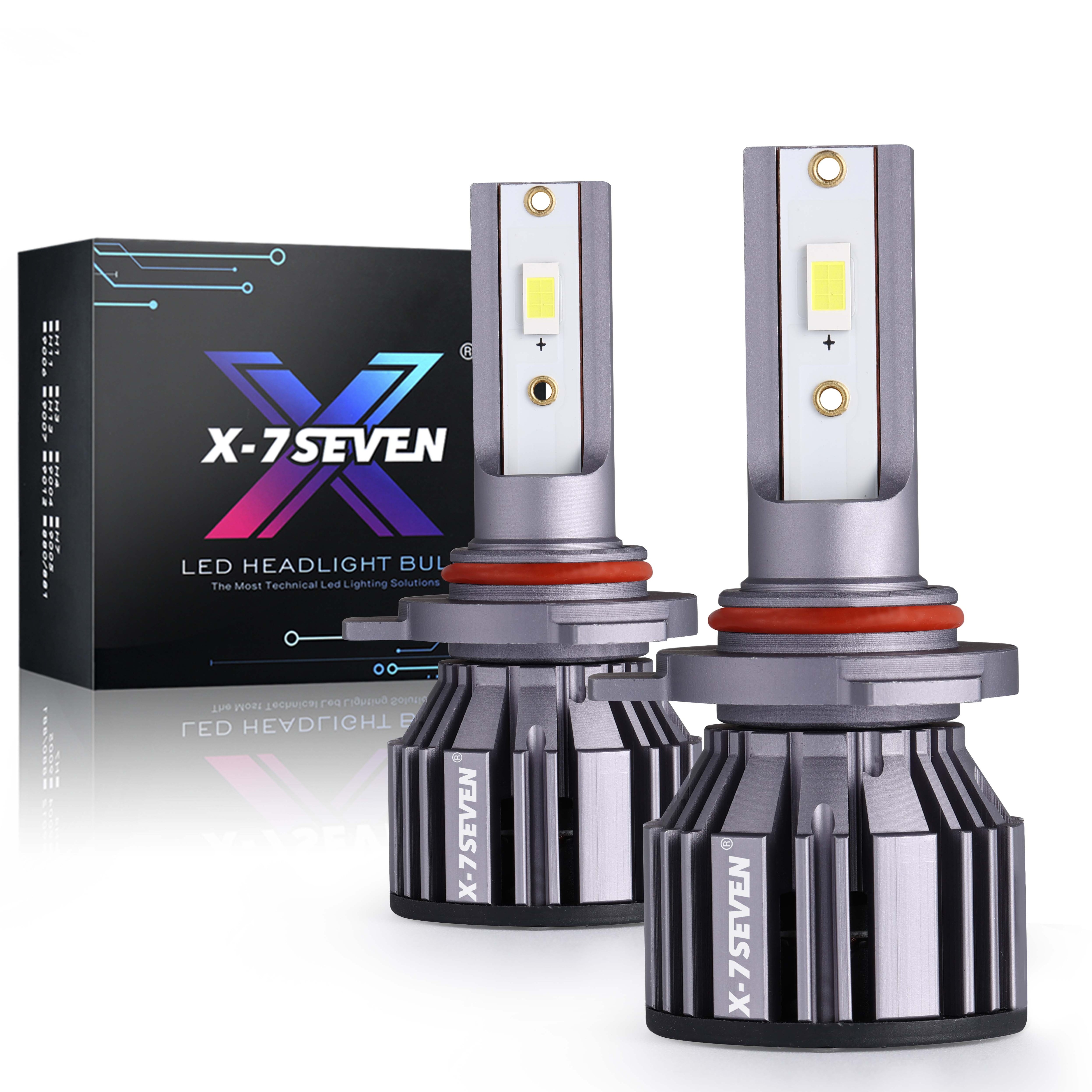 X-7SEVEN T2 12V 24V 68W H11 led headlight super brightness 6800LM 6500K h1 h3 h4 h7 h11 9005 9006 led headlight bulb