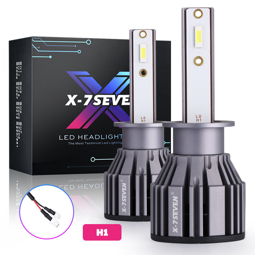 X-7SEVEN T2 12V 68W 6800LM 6500K CSP CHIPS led headlight system H1 H3 H4 H11 H13 9005 9006 9007 H7 led headlight bulbs