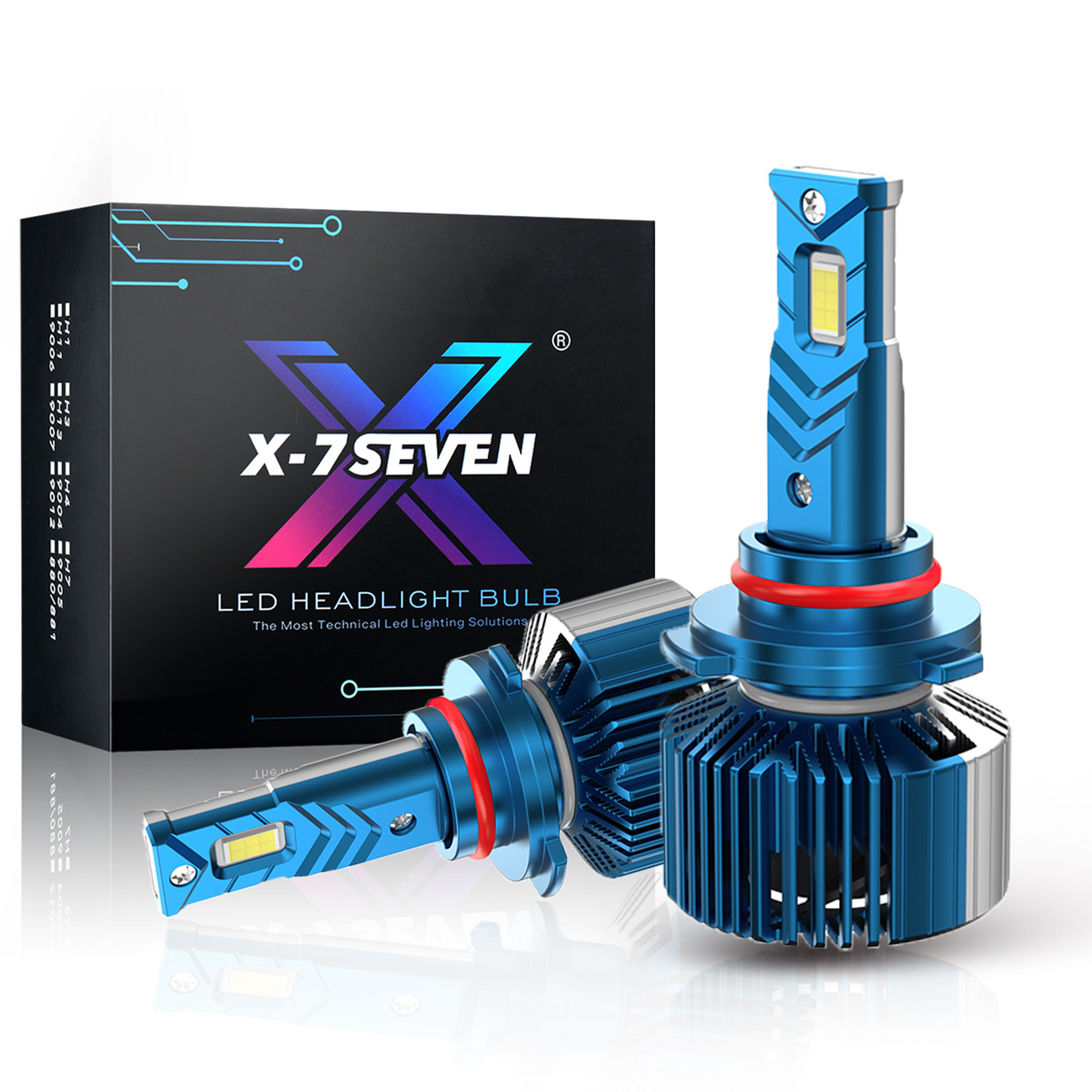 X-7SEVEN Emperor Pro 115W 13000LM 6500K CSP Chips H1 H4 H7 H11 H13 9004 9005 9006 9007 9012 LED Headlight Bulb