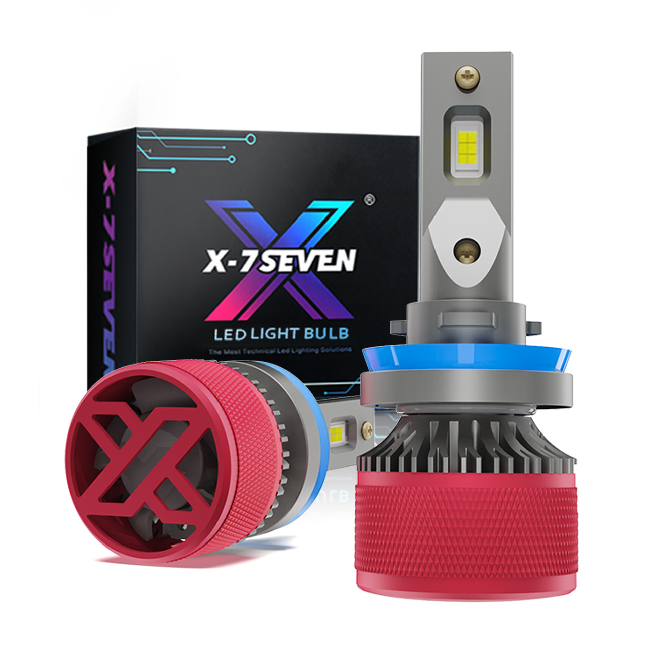 X-7SEVEN 2024 Newest Aurora Pro 110W 26000Lm Best Selling Wholesale 6500K CSP Chip H1 H3 H7 H11 HB3 Motorcycle Led Headlights