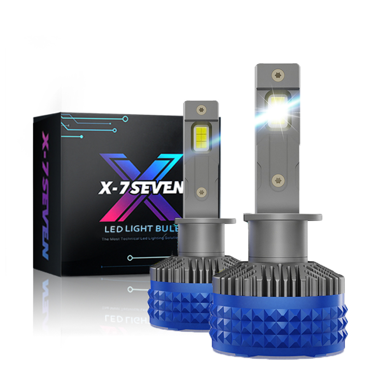 X-7SEVEN Ultra Pro 130W 24000LM Highest Power H4 H11 9005 9006 LED Headlights Bulb Wholesale Price Auto H1 H3 H7 Led Headlight