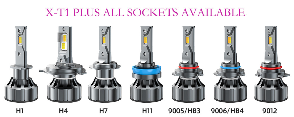 X-7SEVEN Luces LED para Automovtive Hb3 Hb4 85w 9005 Faros LED para Autos Headlights 9006 h11 H4 3 Color Change LED Bulbs