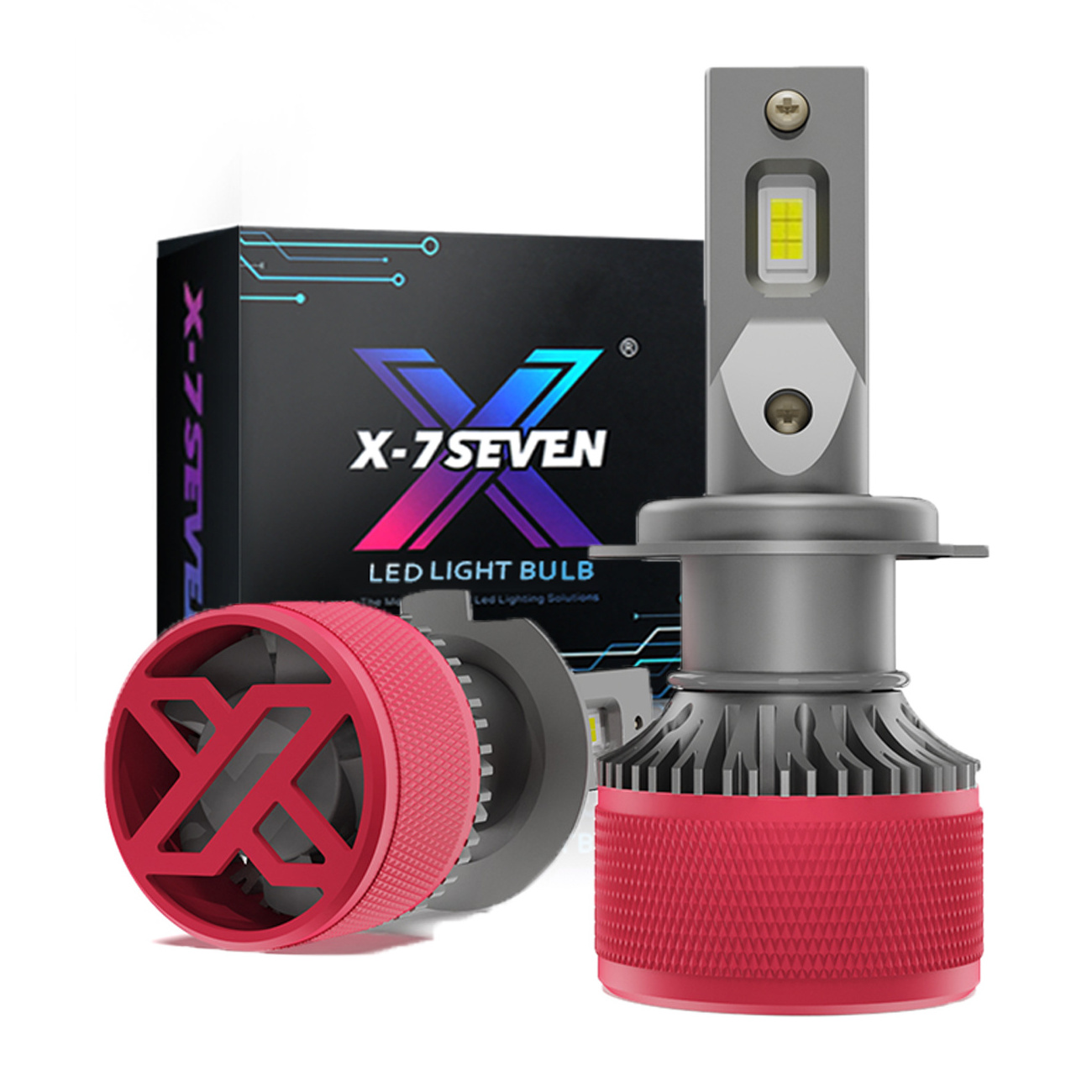 X-7SEVEN Aurora Pro H7 110W 26000LM 6500K H1 H3 H4 H7 H13 9005 9006 9012 9004 9007 LED Headlight Bulb For Car