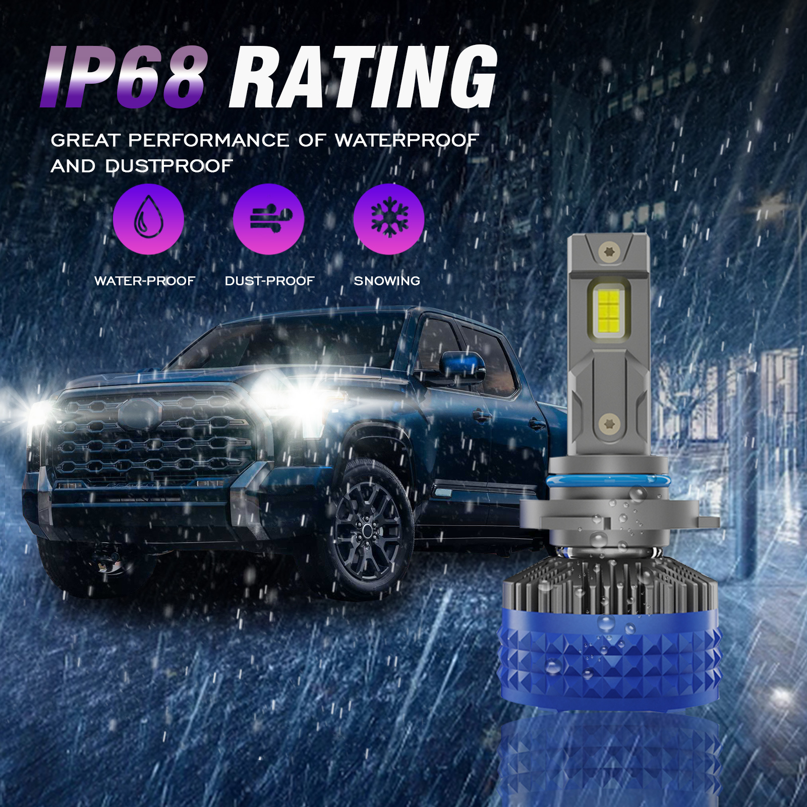 X-7SEVEN Premium Design 2024 Ultra Pro with Fan Led Car Headlight Faro Bombillo 140W H4 9003 LED Headlight Bulbs