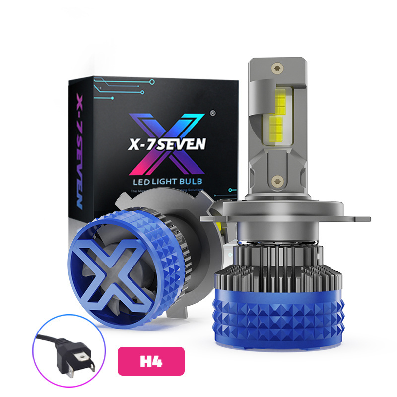 X-7SEVEN 2024 Ultra Pro 140W Copper Tube LED Headlight High Bright Luces 6500K White Bombillo LED Headlights H4 Faro LED