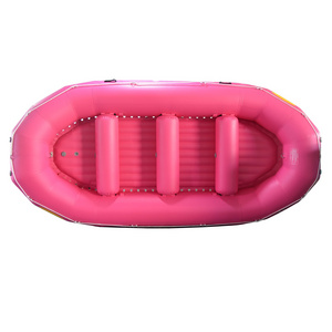 China factory 14ft River Sport inflatable Whitewater Life Raft with 1.2mm 1.8mm PVC Material