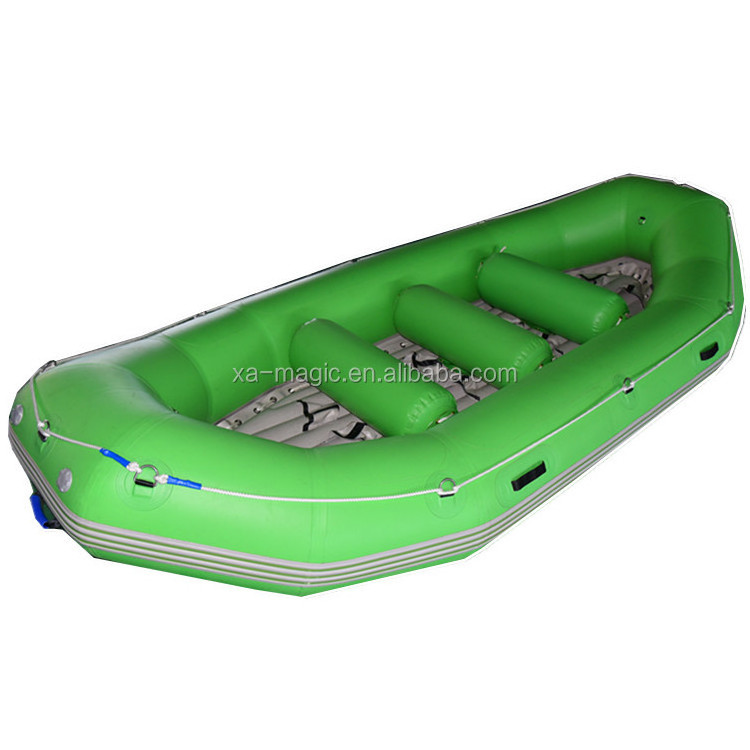 13ft Commercial Customized PVC Inflatable detached floor Rafting boat for sale