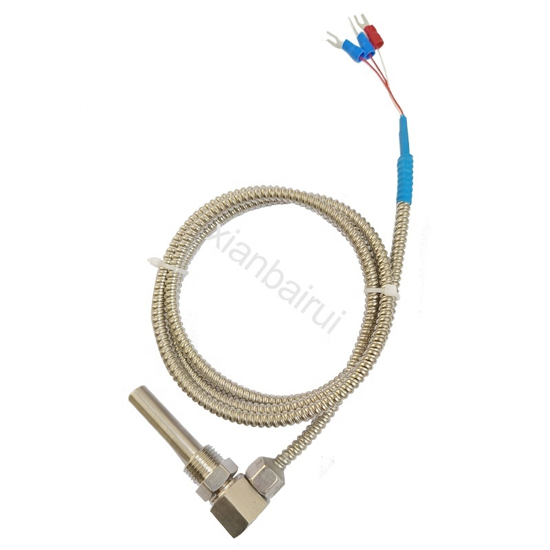 Cheap Price Industrial Stainless Steel Probe Thermocouple Pt1000 4 Wire 3 Wire Pt100 Temperature Sensor