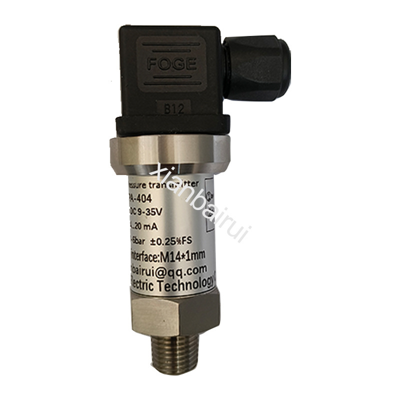 BAIRUI water pressure meter silicon pressure sensor 20ma pressure transducer Accuracy 0.25%