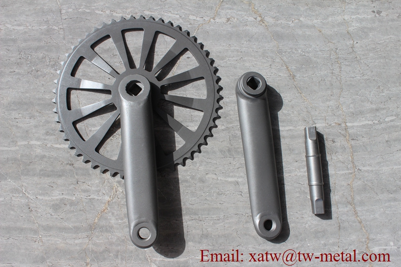 CNC titanium bicycle crankset taper squared titanium bicycle crankset