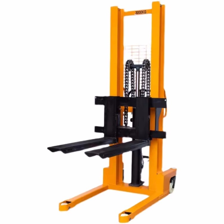 Chinese Hydraulic Manual Hand Stacker Forklift 1t 1.6m Lifting Manual Reach Stacker Price