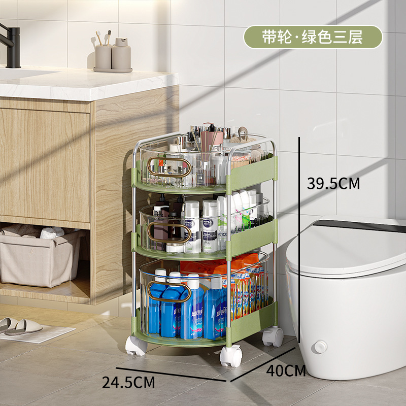 In stock multilayer kitchen drawer cart rolling fruit utility office bathroom storage organizers shelf trolley cart with wheels