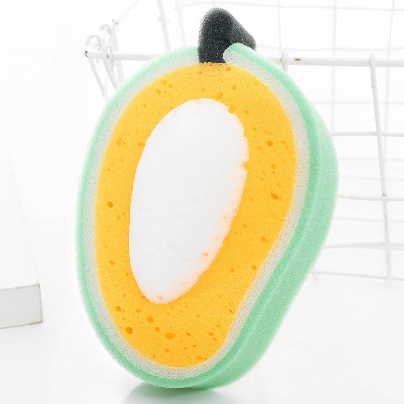 Wholesale Fruit shape Sponges for Dishes washing Eco Non-Scratch for Dish Scrub Sponges Kitchen Cleaning Sponge