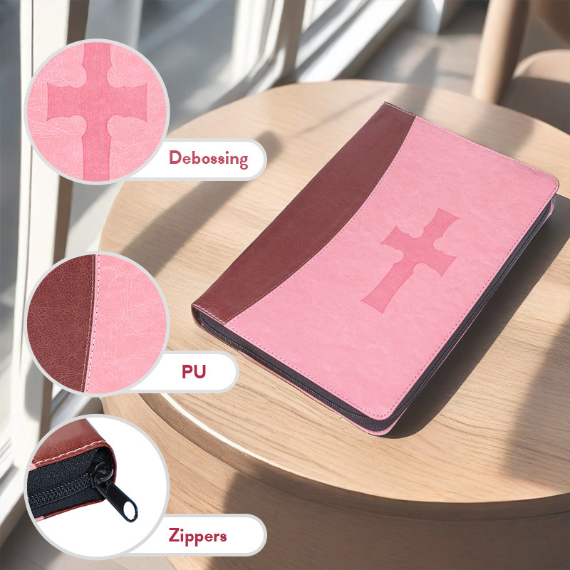 ODM OEM Factory Profesional Manufacturer Wholesale  Custom Pu Leather Spanish Bible Cover