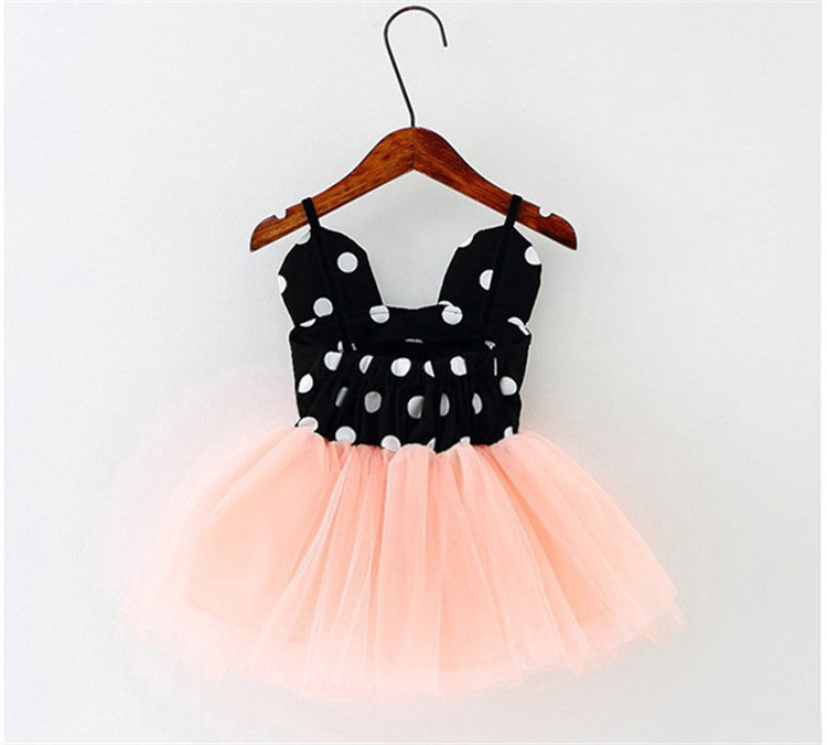 Summer Baby Girl Dresses Sleeveless Dot Printing Cute Toddler Princess Dress Little Girl Clothes Hot Sale