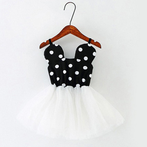 Summer Baby Girl Dresses Sleeveless Dot Printing Cute Toddler Princess Dress Little Girl Clothes Hot Sale