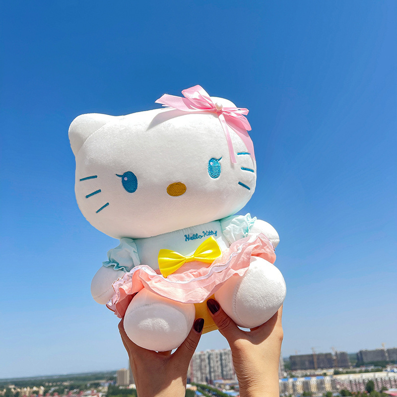 Cute Stuffed helle kitty plush toy Action Figure Pink Student KT Cat Doll Plush Toy kitty Girls gift Soft Plush Toys doll