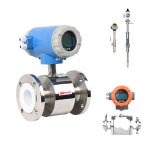 stainless steel 4-20ma industrial high pressure digital  liquid control electromagnetic flow meter water magnetic flowmeter