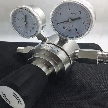 Hcl and H2S gas Stainless steel gas pressure regulator for laboratory