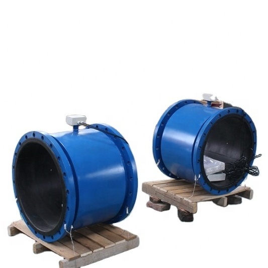 fertilizer making electromagnetic flow meter remote type with 10m cable rubber liner for sewage