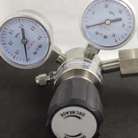 Hcl and H2S gas Stainless steel gas pressure regulator for laboratory