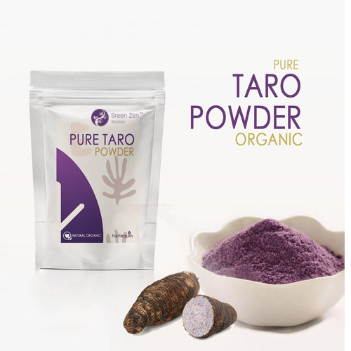 Bulk Pure Taro Powder Organic Fresh Taro Root Extract Powder For Taro Flavor Powder Bubble Tea And Pudding Sugar Free