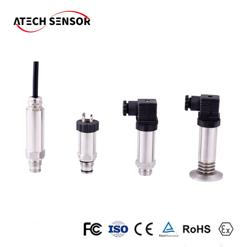 Atech Flush Diaphragm Type Pressure Sensor 4-20mA Absolute Pressure Transmitter With LED Digital Display