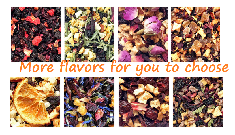 Organic Flavoured tea Private Label Fruit flower herb Blend Cold Drink Pyramid tea bag different flavors for tea shop