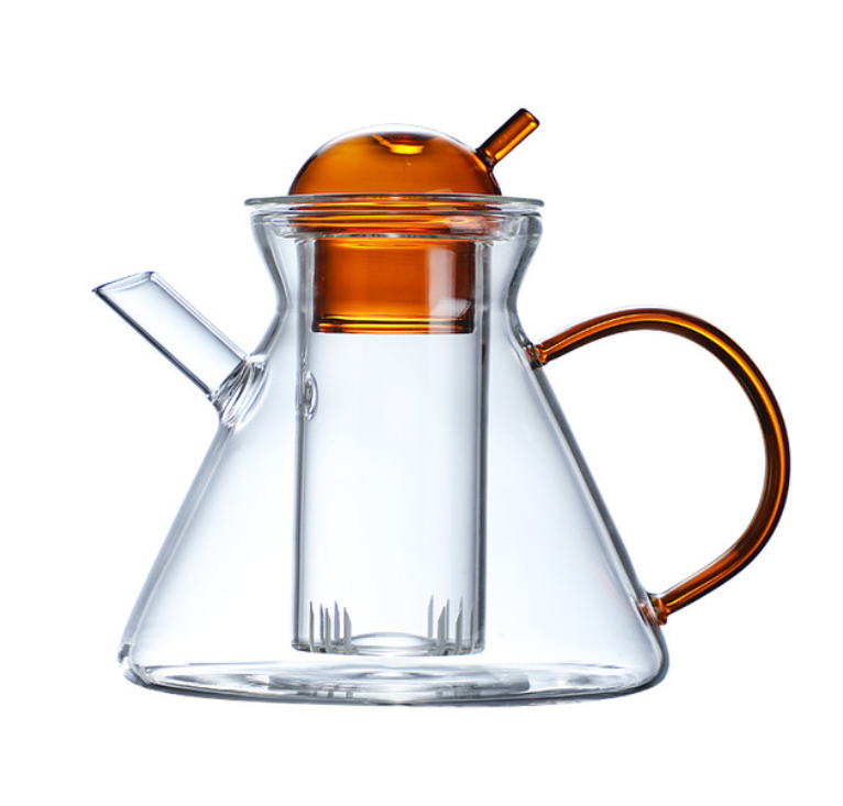 Nordic Style High Value Heat Resistant Glass Tea Pot for Tea Drinking