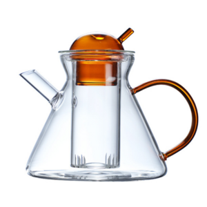 Nordic Style High Value Heat Resistant Glass Tea Pot for Tea Drinking