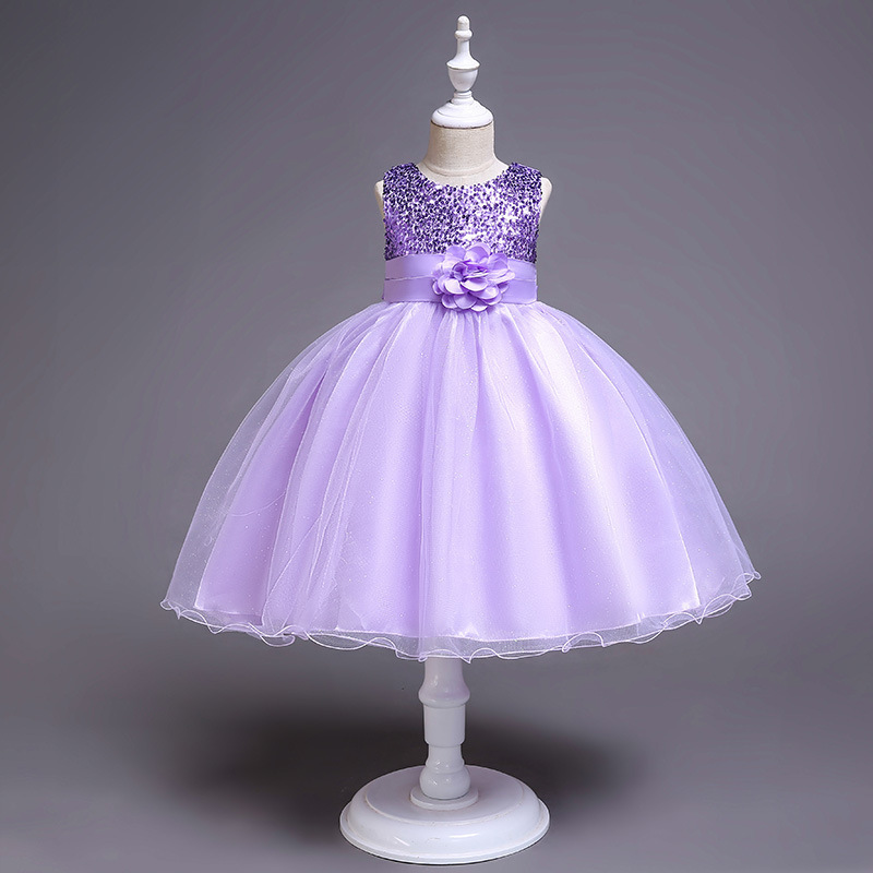 Hao Baby Hot Style Girl Birthday Dress Bow First Princess Party Dress