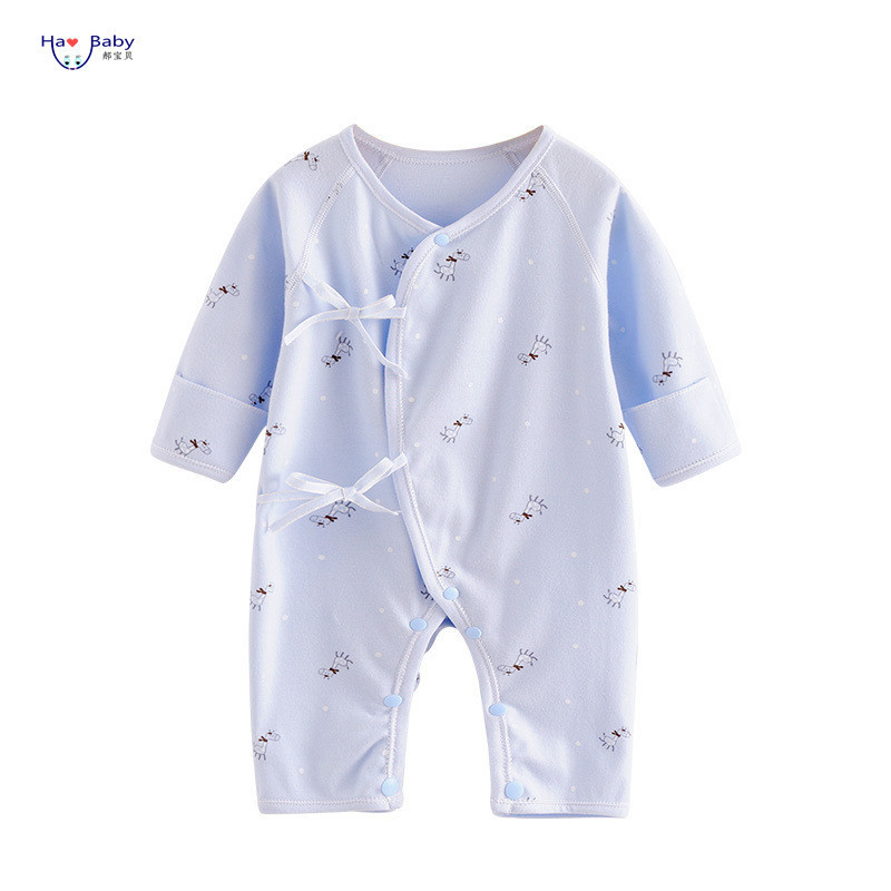 Hao Baby Clothes Cotton Monk Clothing Spring Autumn Newborn Crochet Smocked Romper Angel Baby Clothes