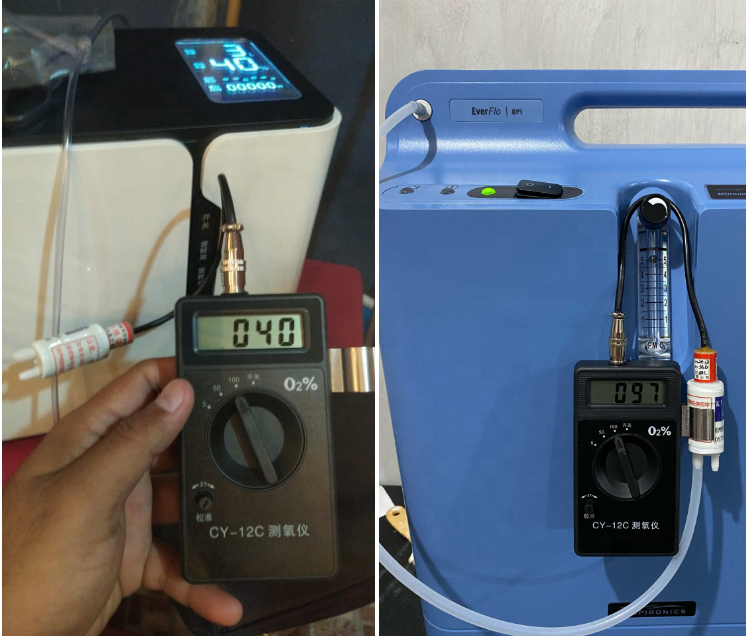 Portable 0-100%vol oxygen purity meter oxygen gas analyzer