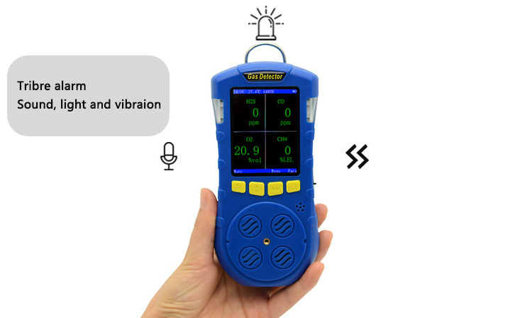 Portable Multi gas analyzer multi gas detector with data logger