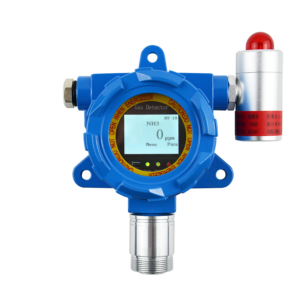 Huafan Atex explosion proof gas leak detector n3 analyzer ammonia gas detector for poultry RS485 Output