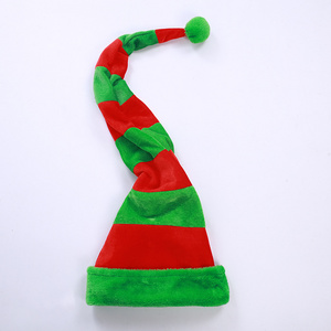 New Santa hat Creative Elf shape hat Holiday party dance dress up clown hat plush Christmas decorative